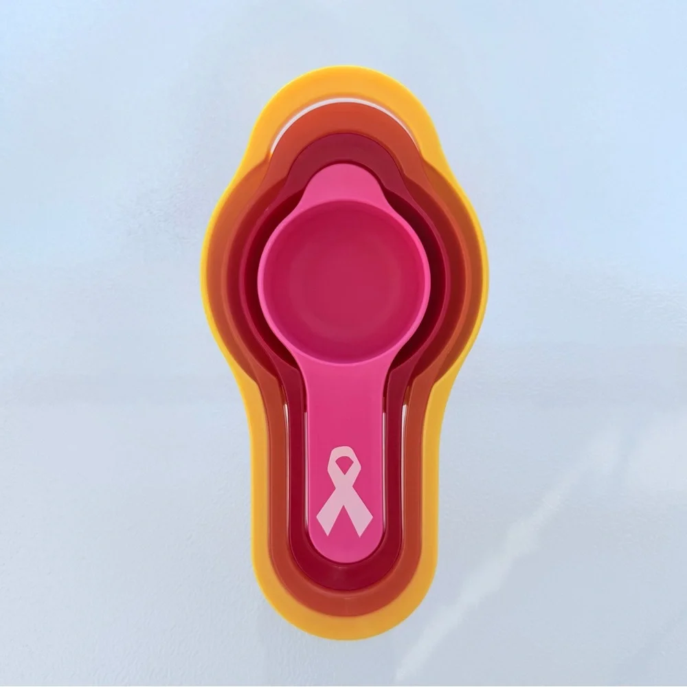 Breast Cancer Awareness Ribbon Nesting Measuring Cups ~ Set of 4